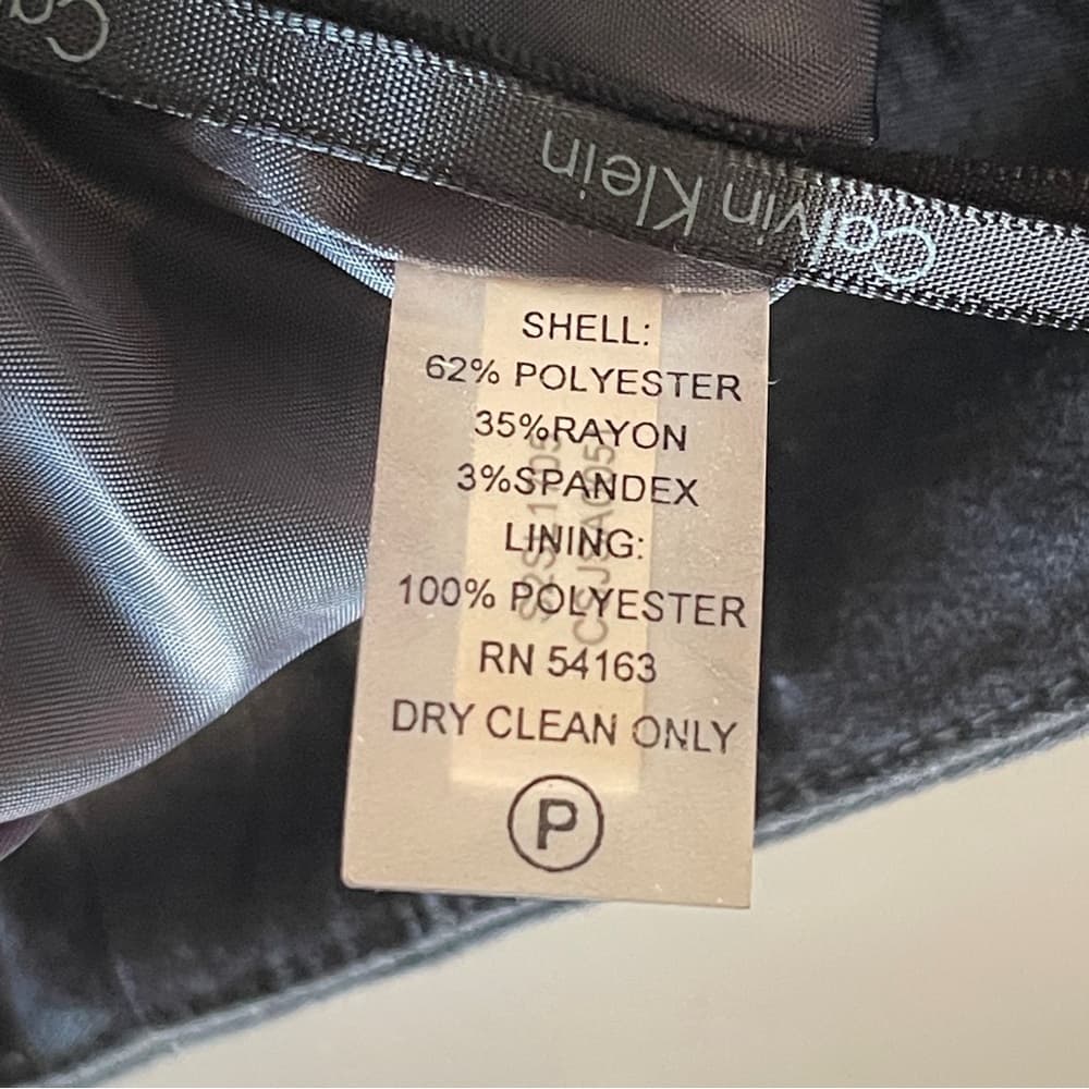 Calvin Klein Classic Black Pencil Skirt in size P - Thumbnail 7