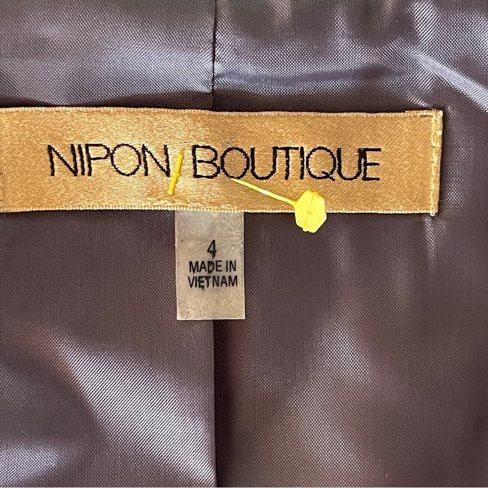 Nipon Boutique Classic Gray Blazer size 4 - Thumbnail 3