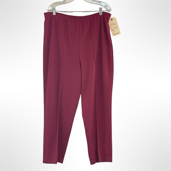 Blair Burgundy Trousers in size 14 - Thumbnail 5