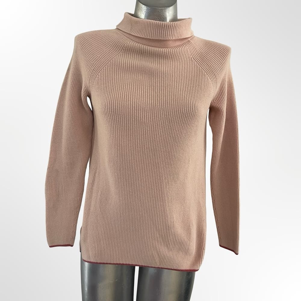 Talbots Women's Cowl Neck Sweater - Light Pink - Thumbnail 4
