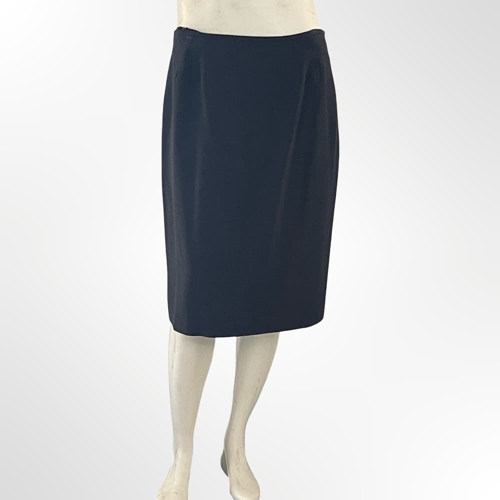 Elegant Kasper Black Pencil Skirt in size P - Thumbnail 6