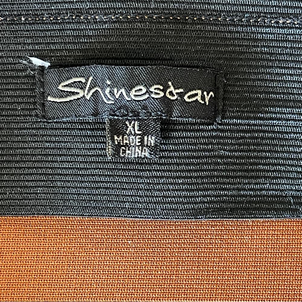 Shinestar Brown and Black Zebra Print Skirt in XL - Thumbnail 3