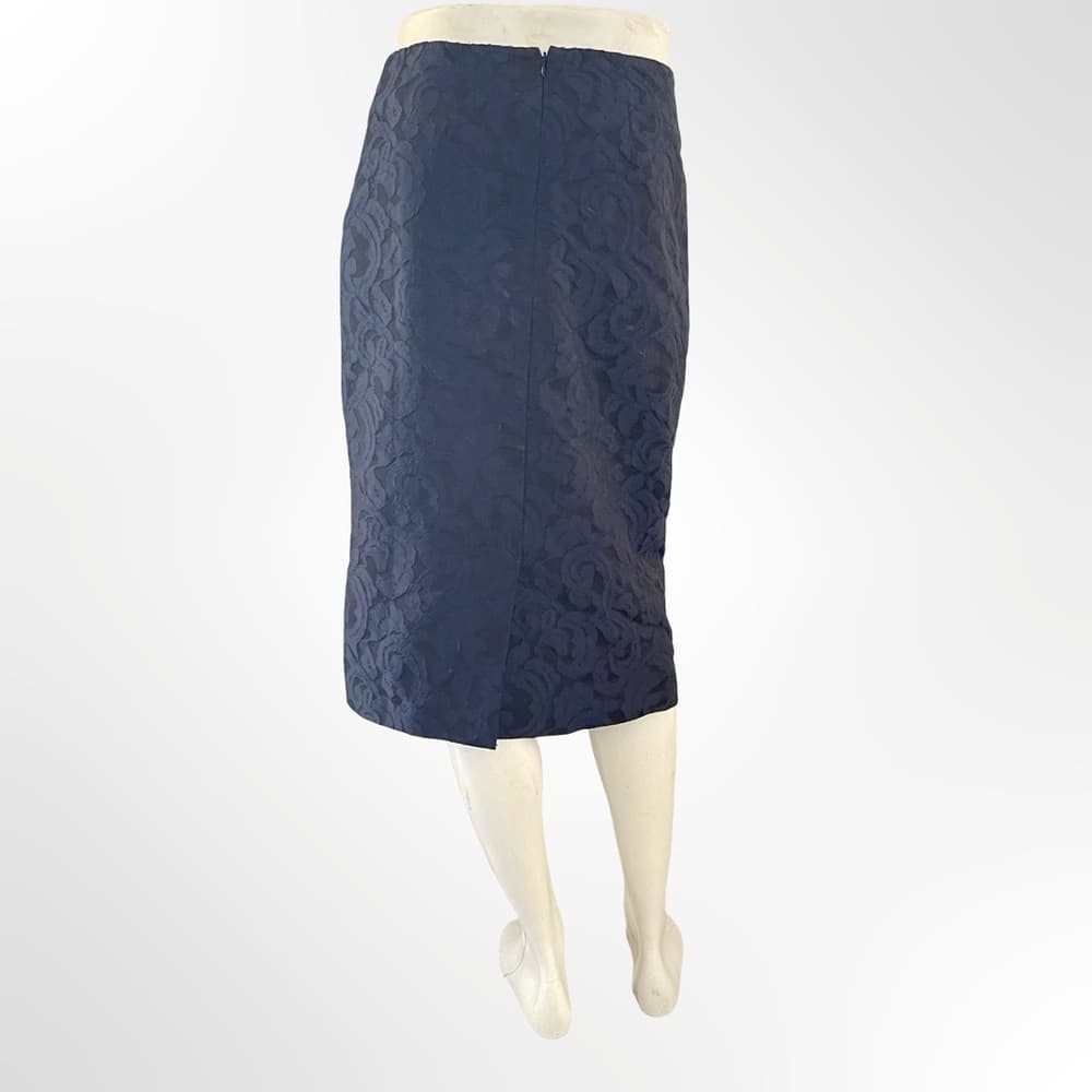 Cold water Creek Navy Blue Women's Skirt in size 6 - Thumbnail 3