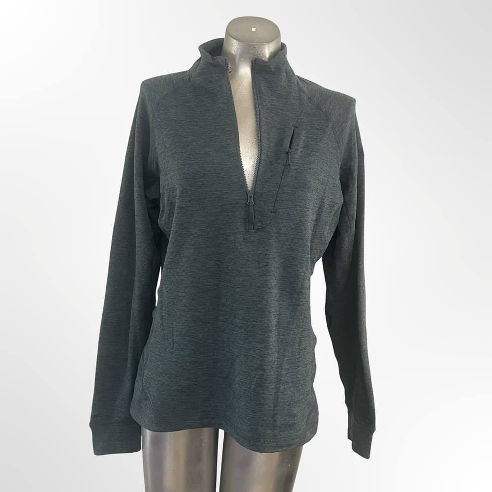 Ran Dark Gray Quarter-Zip Pullover in size L - Thumbnail 6