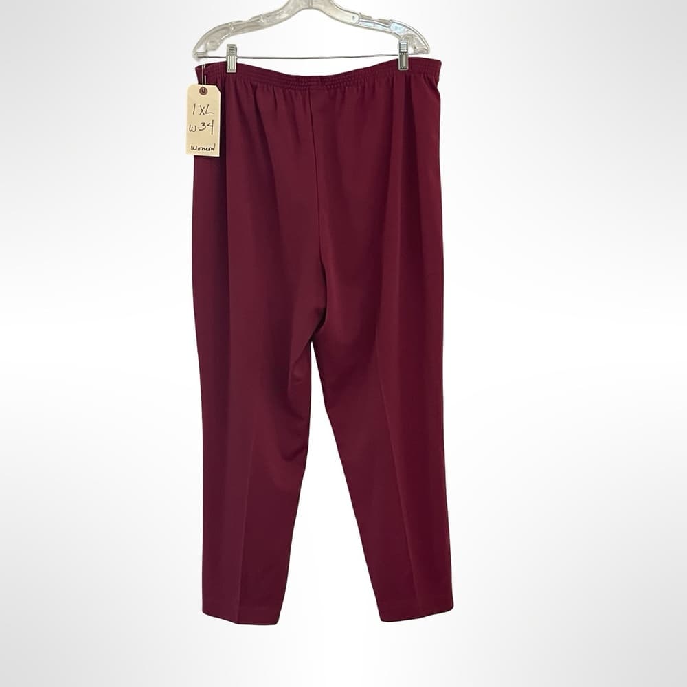 Blair Burgundy Trousers in size 14 - Thumbnail 2