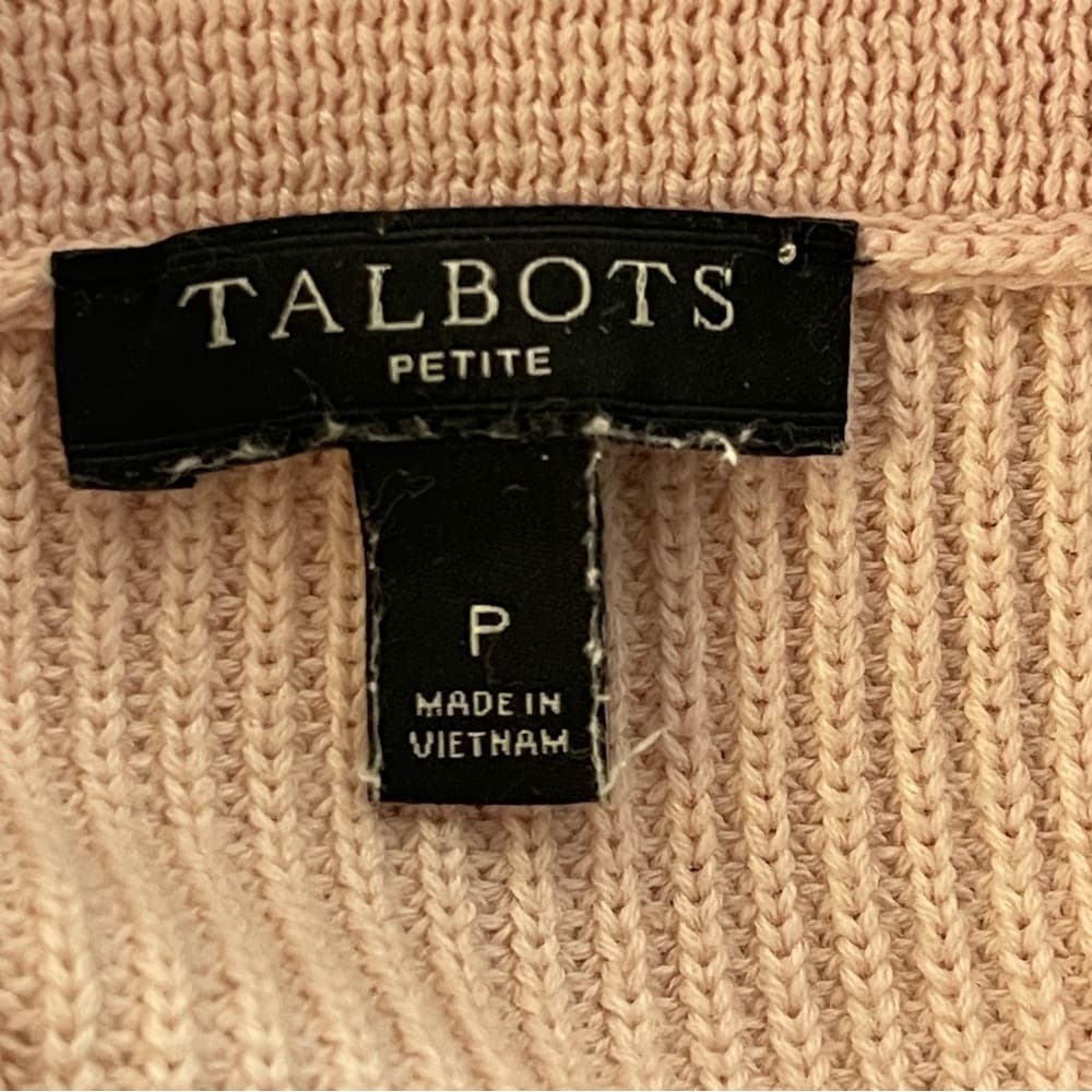 Talbots Women's Cowl Neck Sweater - Light Pink - Thumbnail 3
