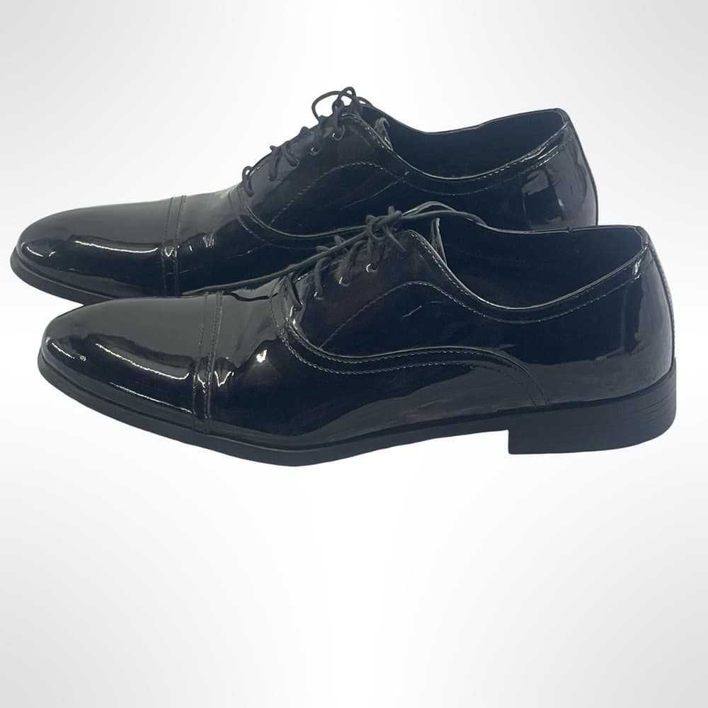 Classic Black Men's Dress Shoes size 10 - Thumbnail 2