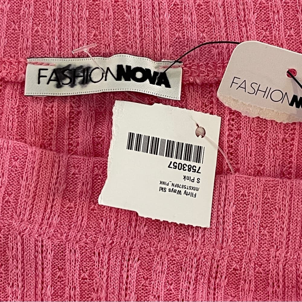Fashion Nova Pink Ruffled Women's Skirt - Thumbnail 4