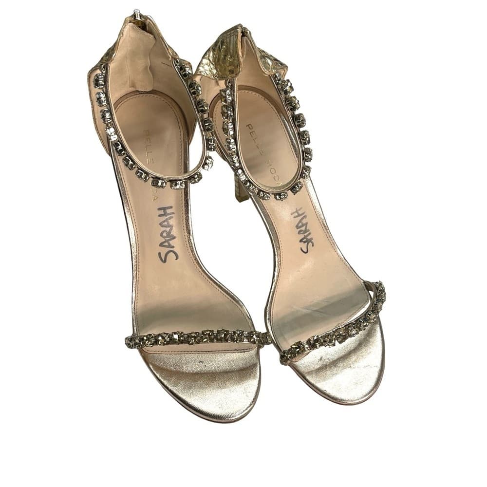 Pelle Moda Frisk Embellished In Snake and Gold Size 8M - previously worn - Thumbnail 2
