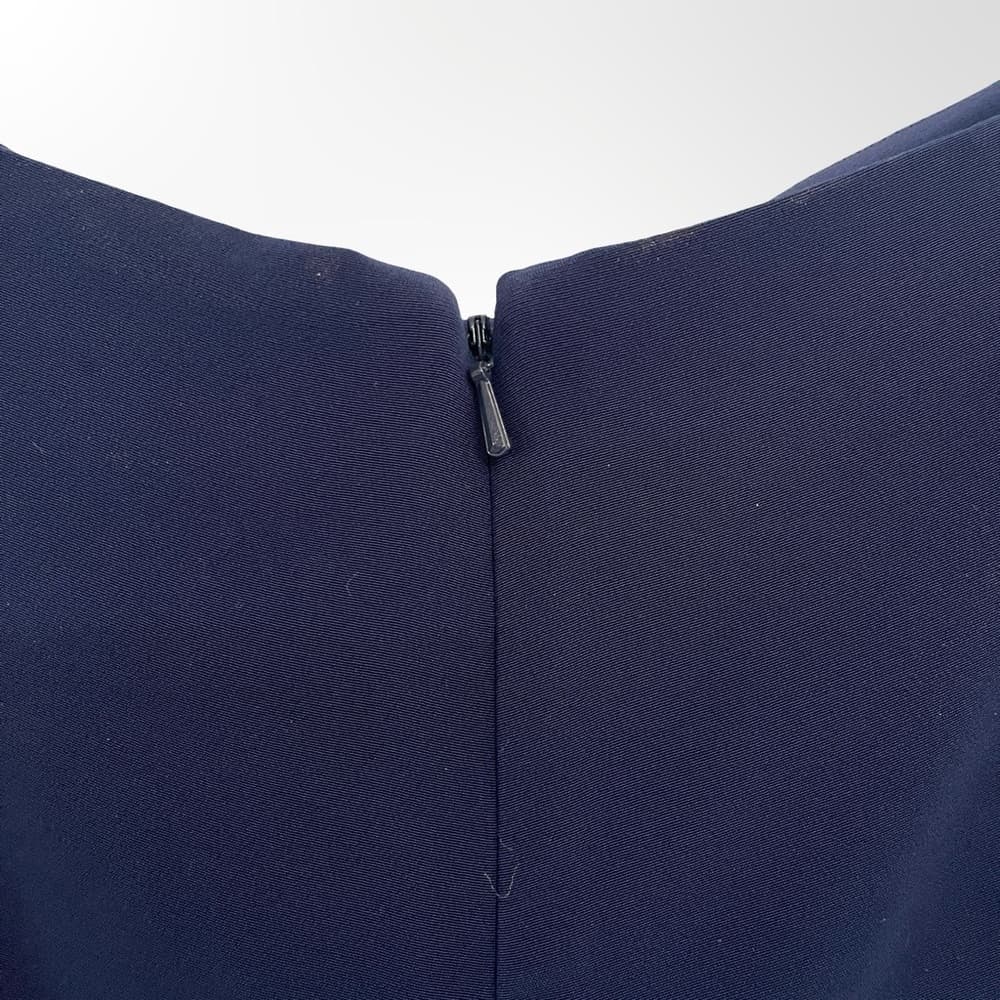 Jovani Navy Flare Pants in size 12 with 47" length - Thumbnail 4