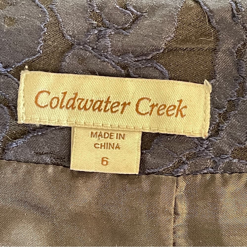 Cold water Creek Navy Blue Women's Skirt in size 6 - Thumbnail 4