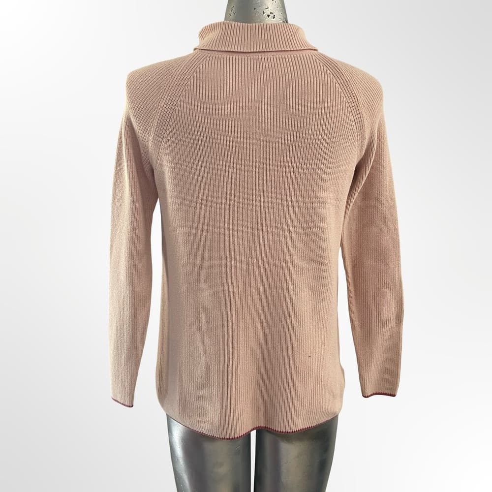 Talbots Women's Cowl Neck Sweater - Light Pink - Thumbnail 2