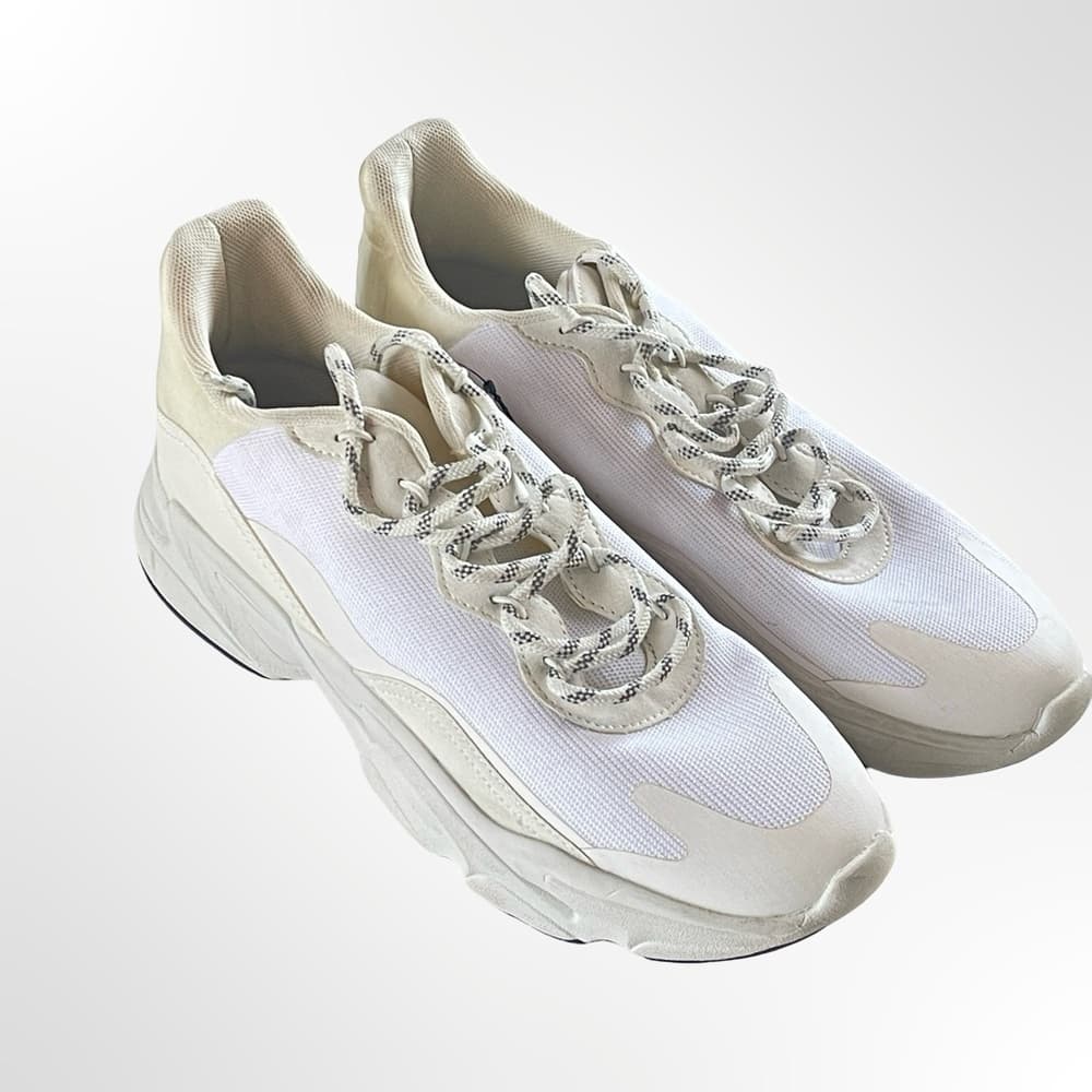 H&M White & Cream Chunky Knit Sneakers in size 41 - Thumbnail 6