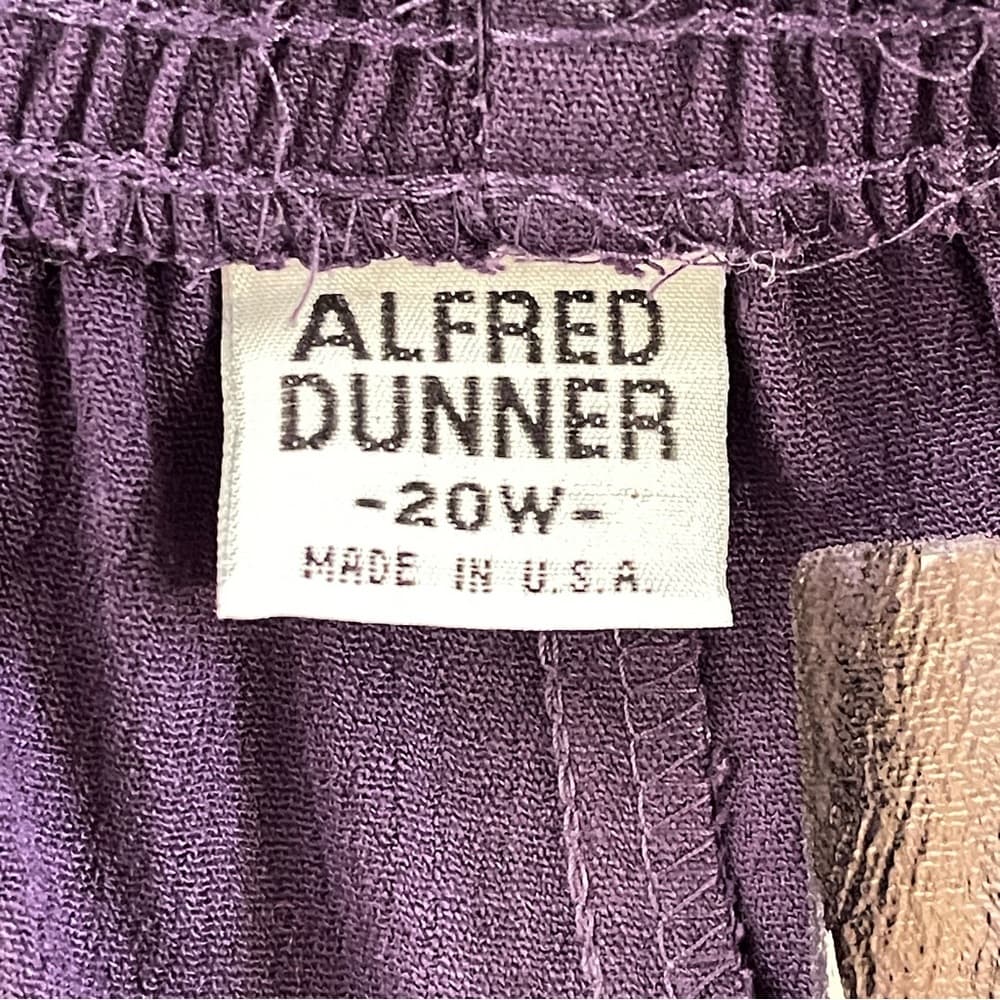 Alfred Dunner Purple Flare Pants in size 20W - Thumbnail 4