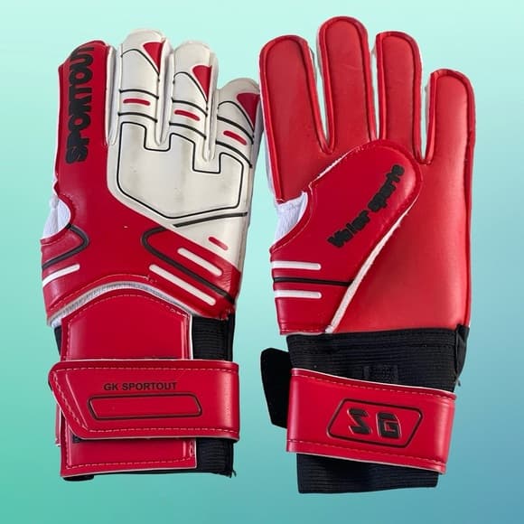 Red and White Goalkeeper Gloves NWOT - Thumbnail 4