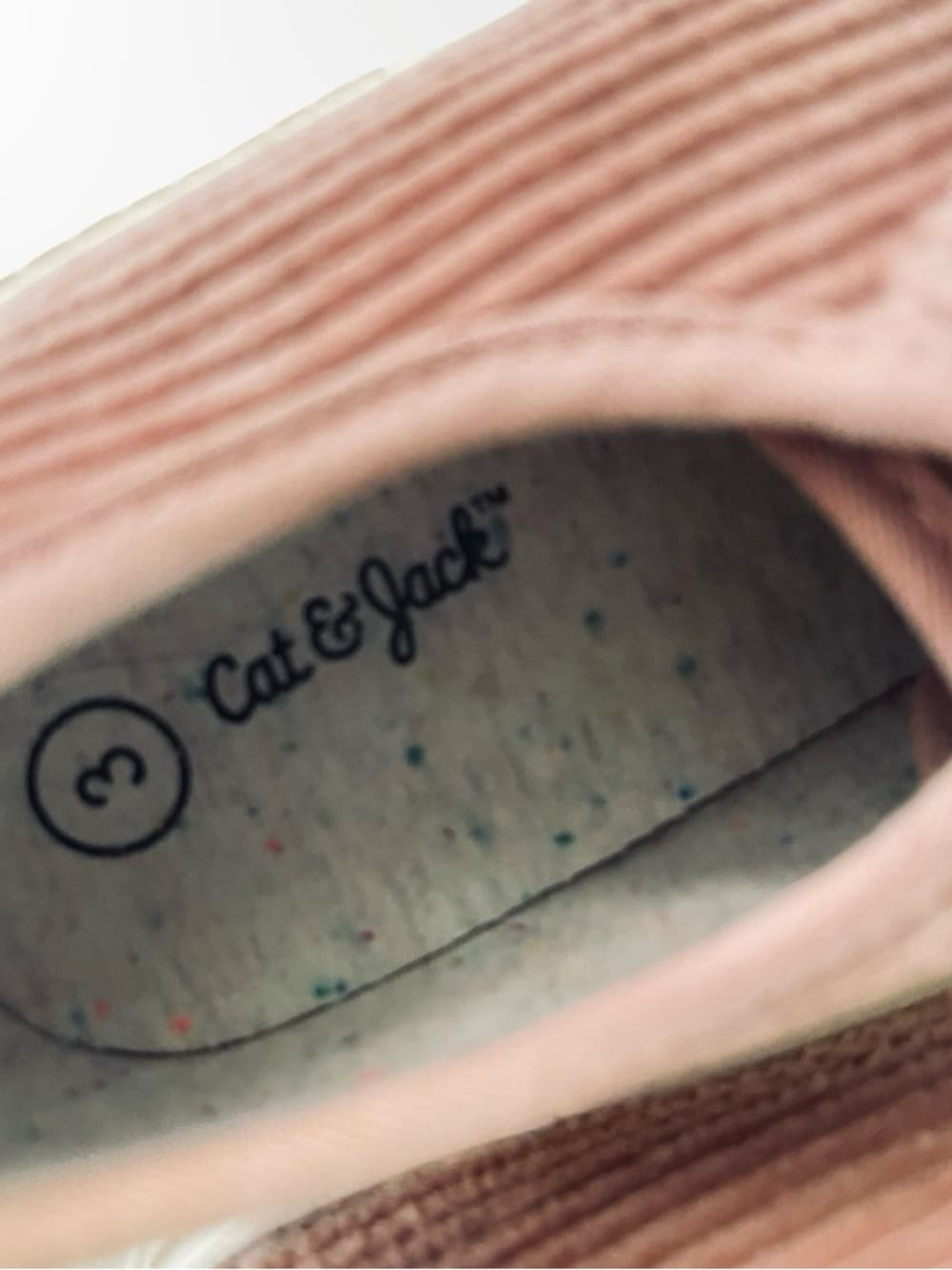 Cat & Jack Corduroy Lace-Up Sneakers in Dusty Pink size 3 - Thumbnail 5