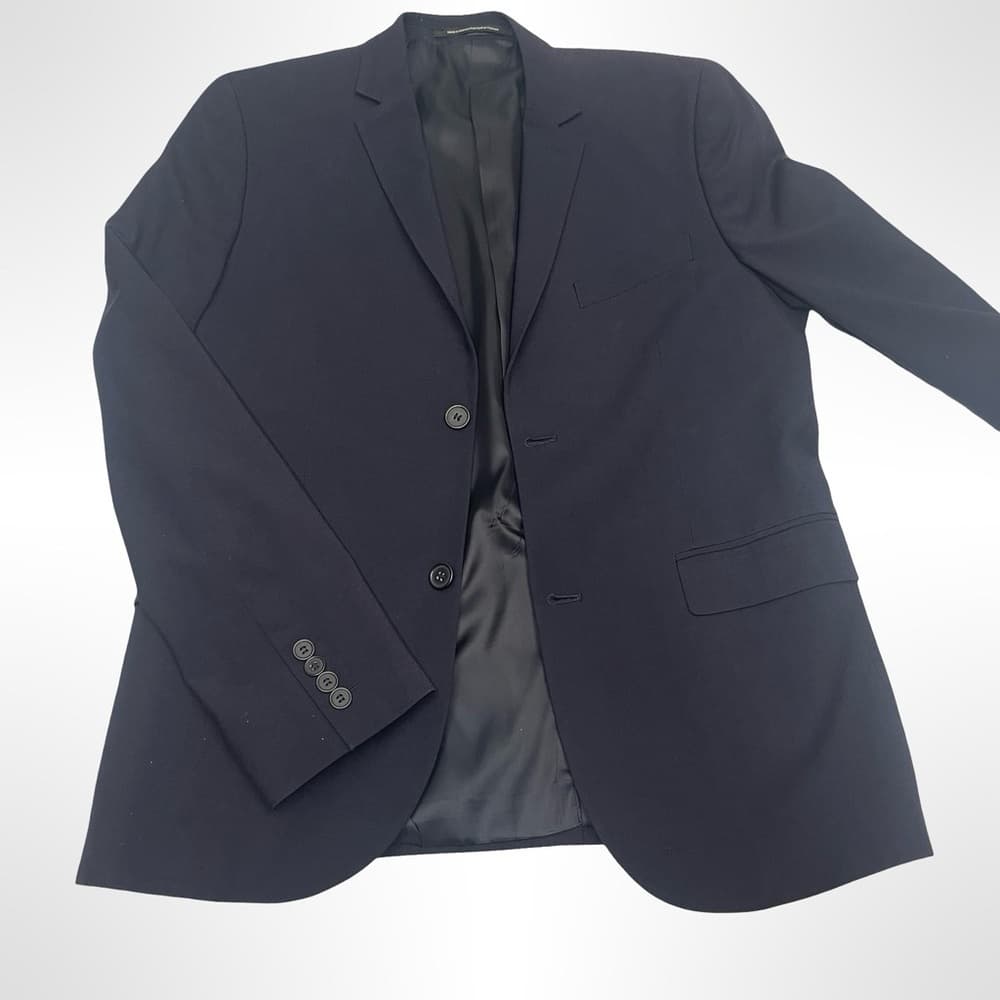 H&M Slim Fit - Size 40R Men's Blazer in Dark Navy - mint - Thumbnail 2