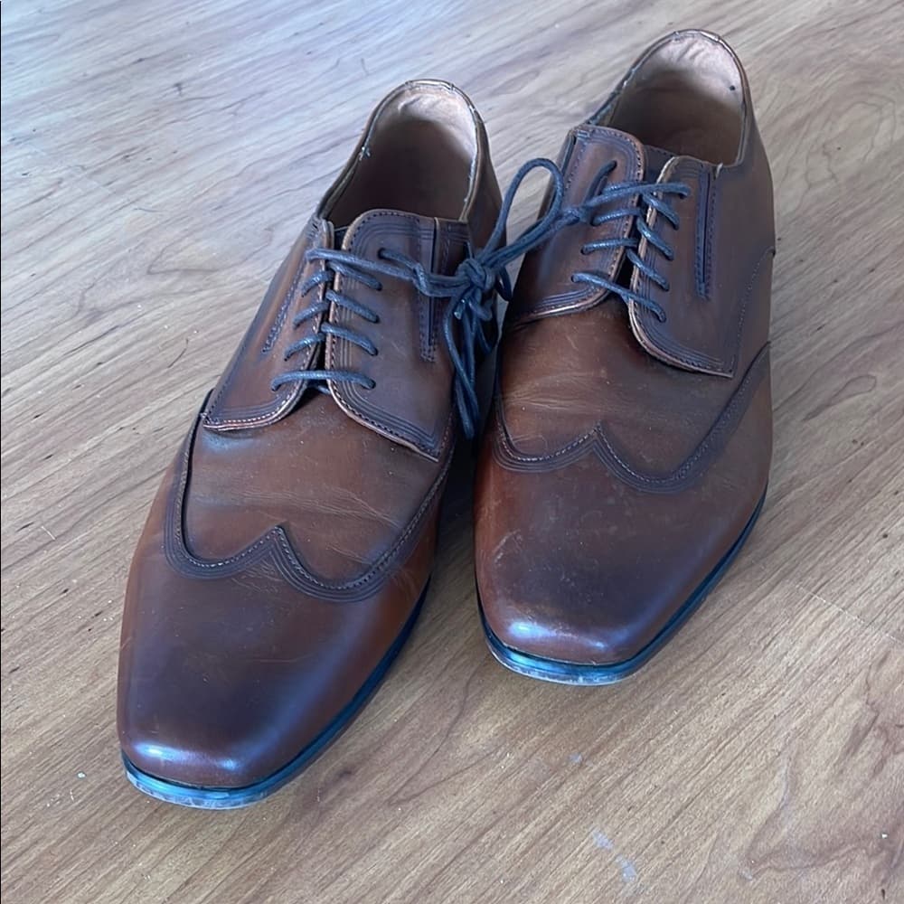 Florsheim Men's Brown Leather Dress Shoes size 10 - Gently worn! - Thumbnail 5