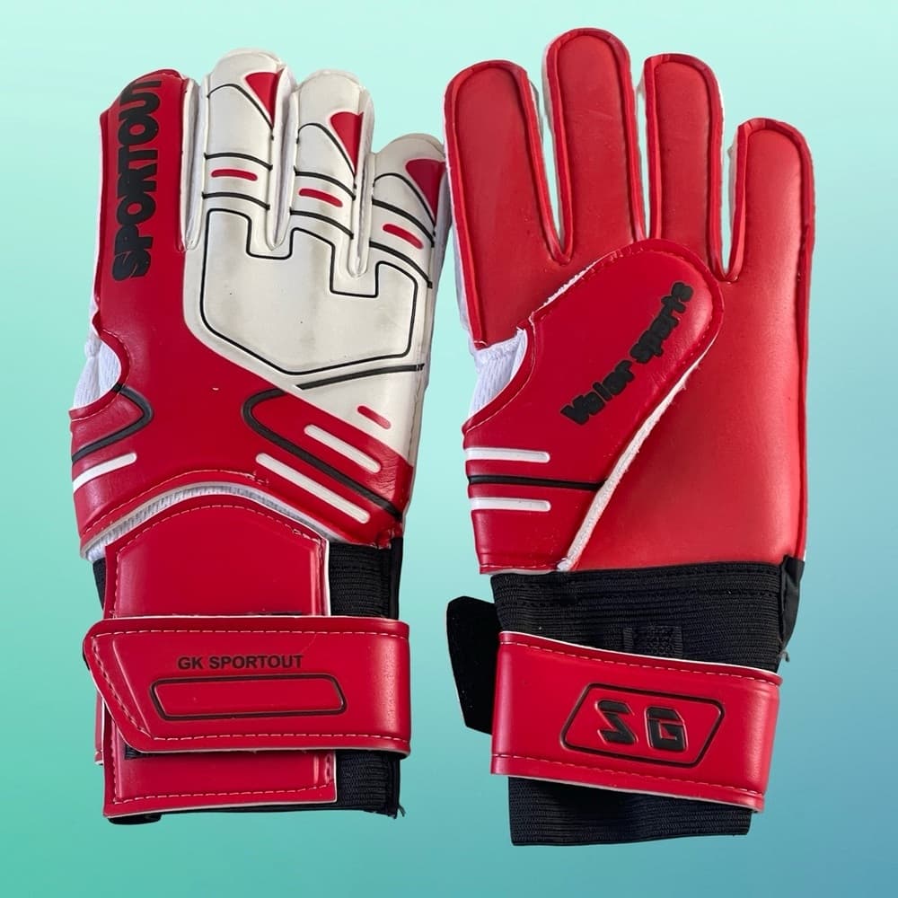 Red and White Goalkeeper Gloves NWOT - Thumbnail 3
