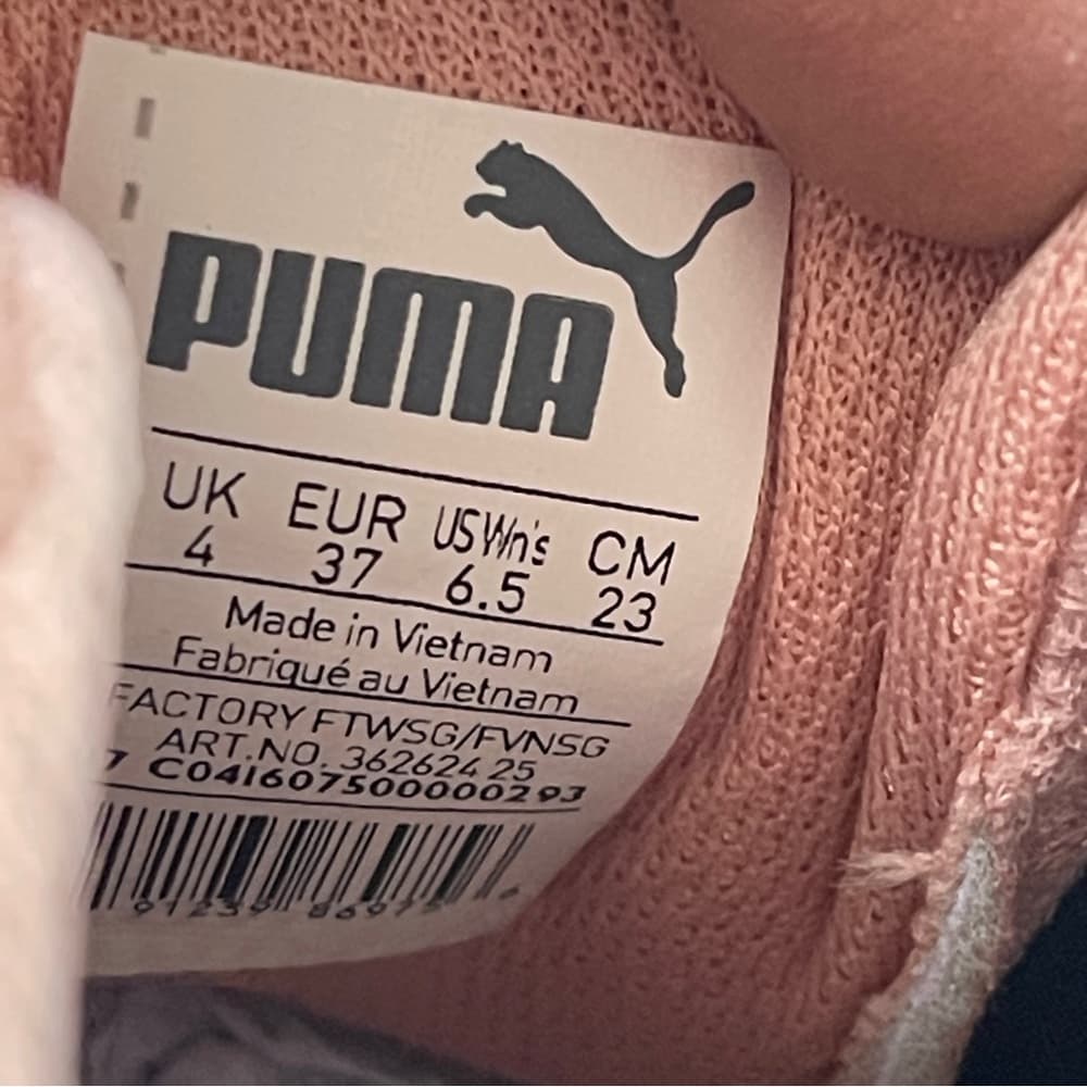 Puma Women's Blush Pink Sneakers in size 6.5 - Thumbnail 8