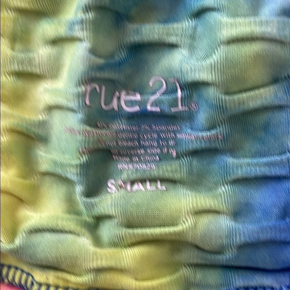 Rue 21 Colorful Tie-Dye textured Leggings size S