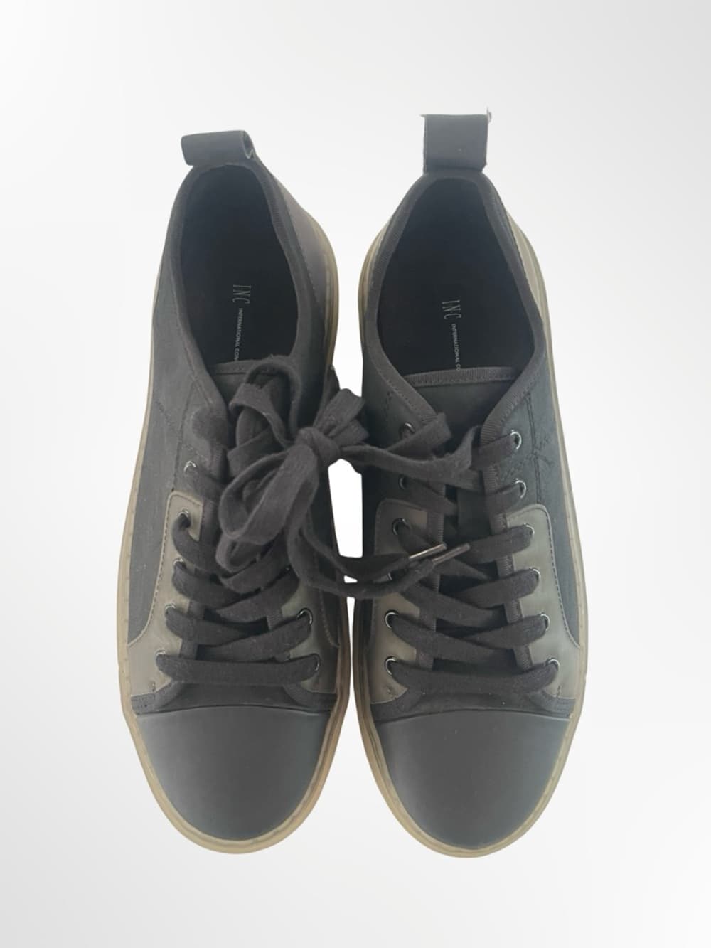 INC International Concepts Men's Black Low-Top Sneakers - Thumbnail 7