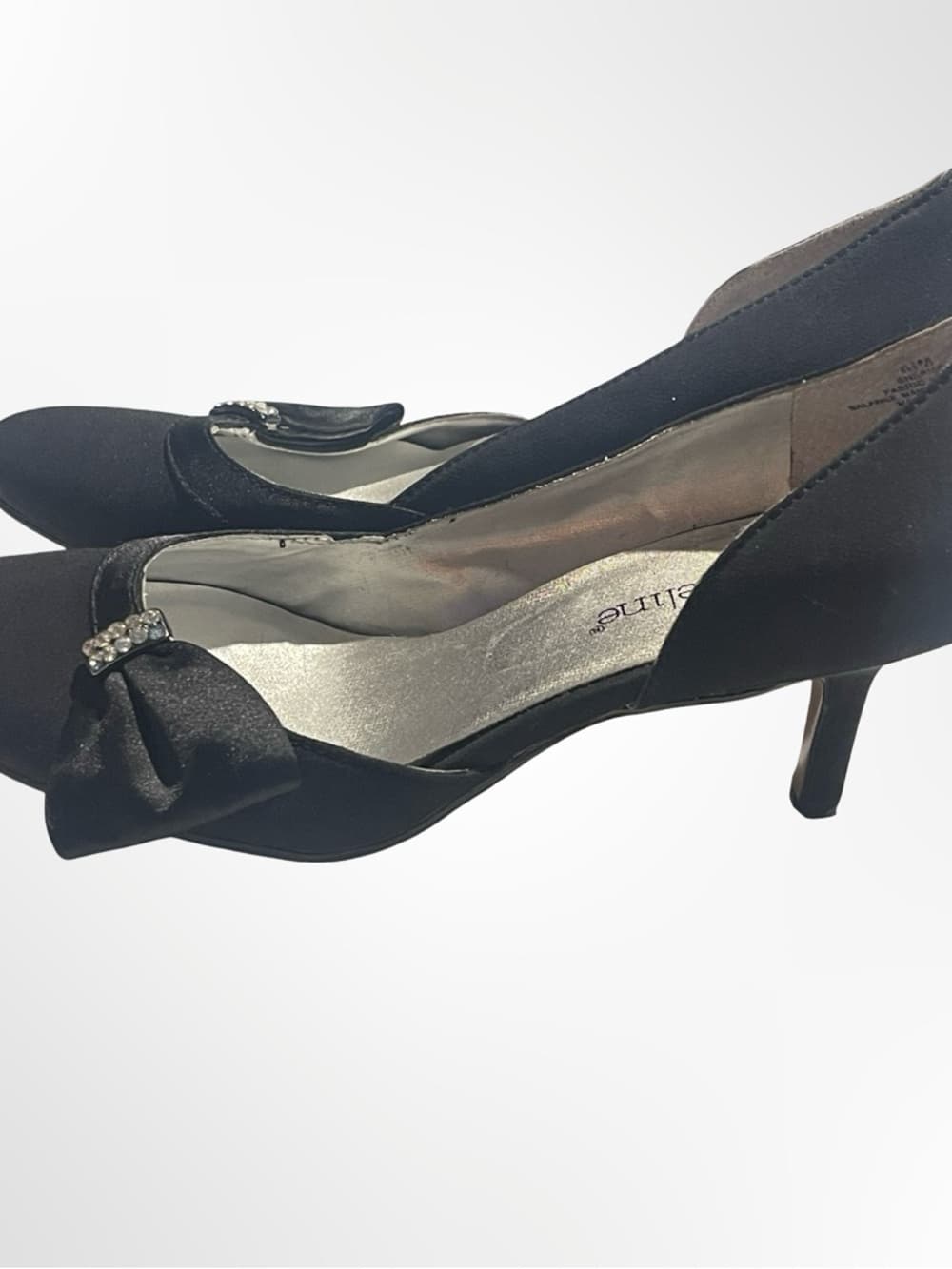 Madeline Black D'Orsay Bow Pumps in size 6.5 - Thumbnail 4