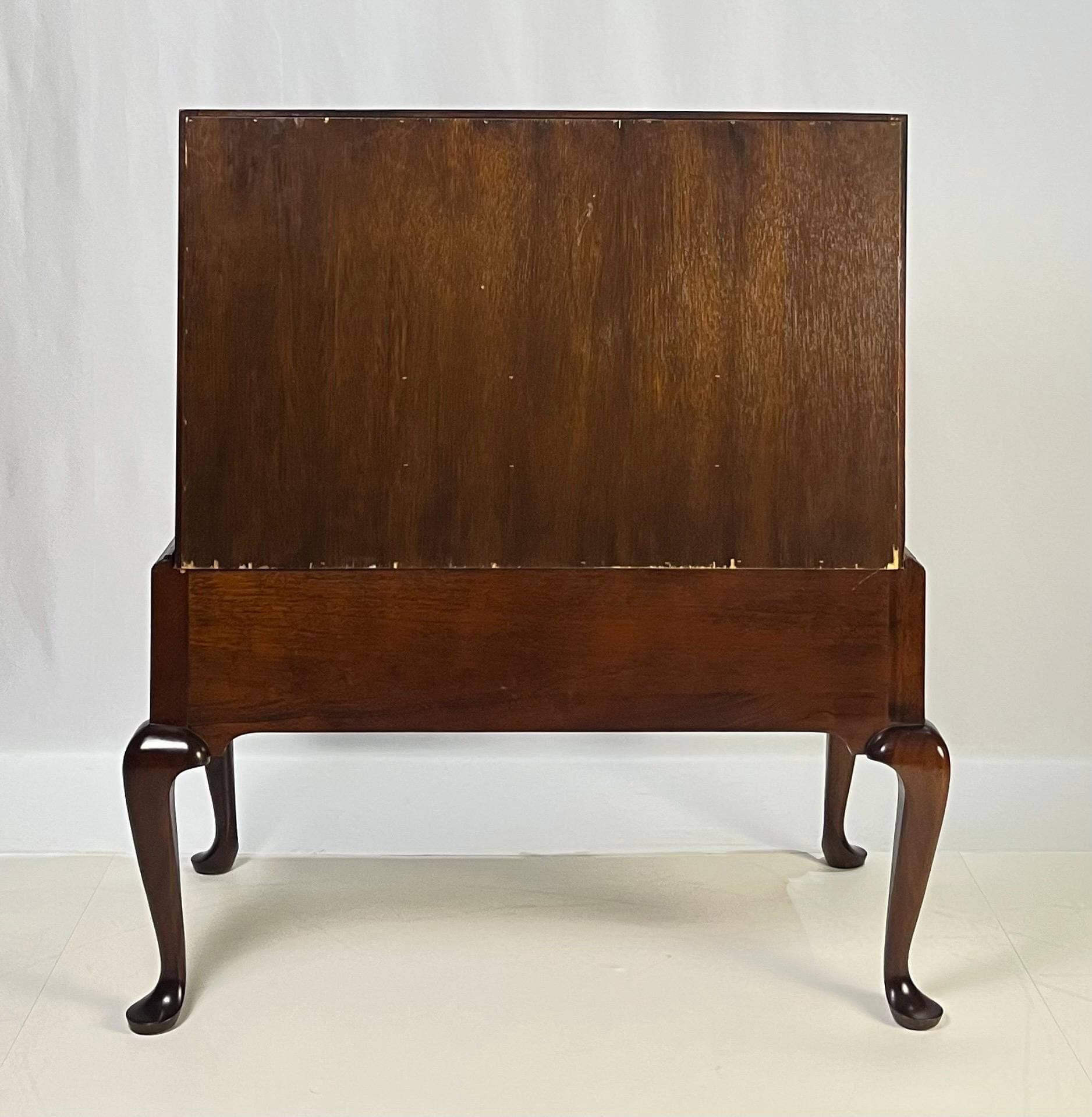 Vintage Queen Anne Style Mahogany Slant-Front Bureau Secretary Desk - Thumbnail 11