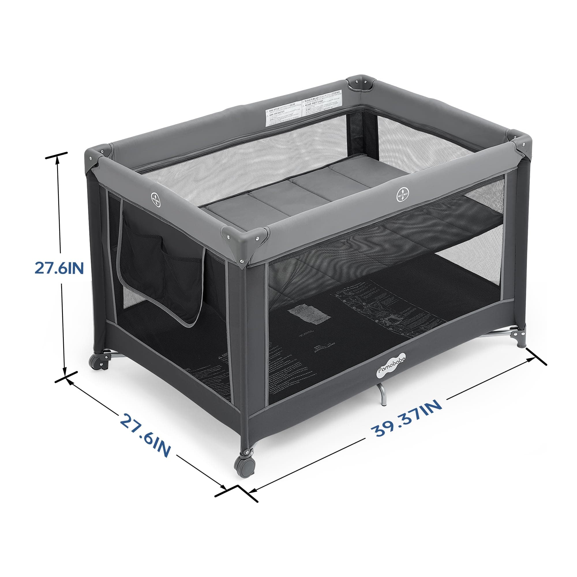 Portable Playpen Foldable Playard Portable Crib for Baby and Toddlers - Thumbnail 4