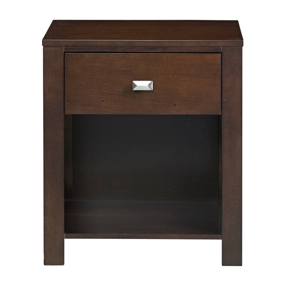 Modus Riva One Drawer Nightstand in Chocolate Brown 4 FFE-1476 - Thumbnail 2