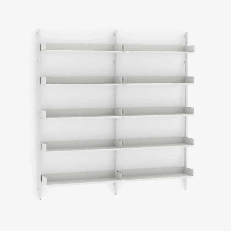 Terence Woodgate Case Furniture White Single Slot Shelving Bookcase FFE-832