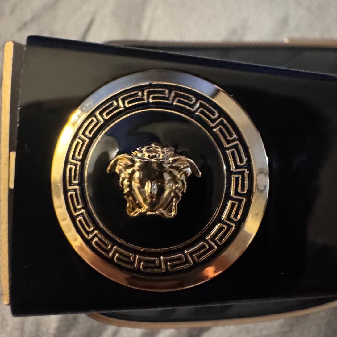 Versace Medusa Polarized Sunglasses Black Gold MOD 2163 Made in Italy - Thumbnail 5