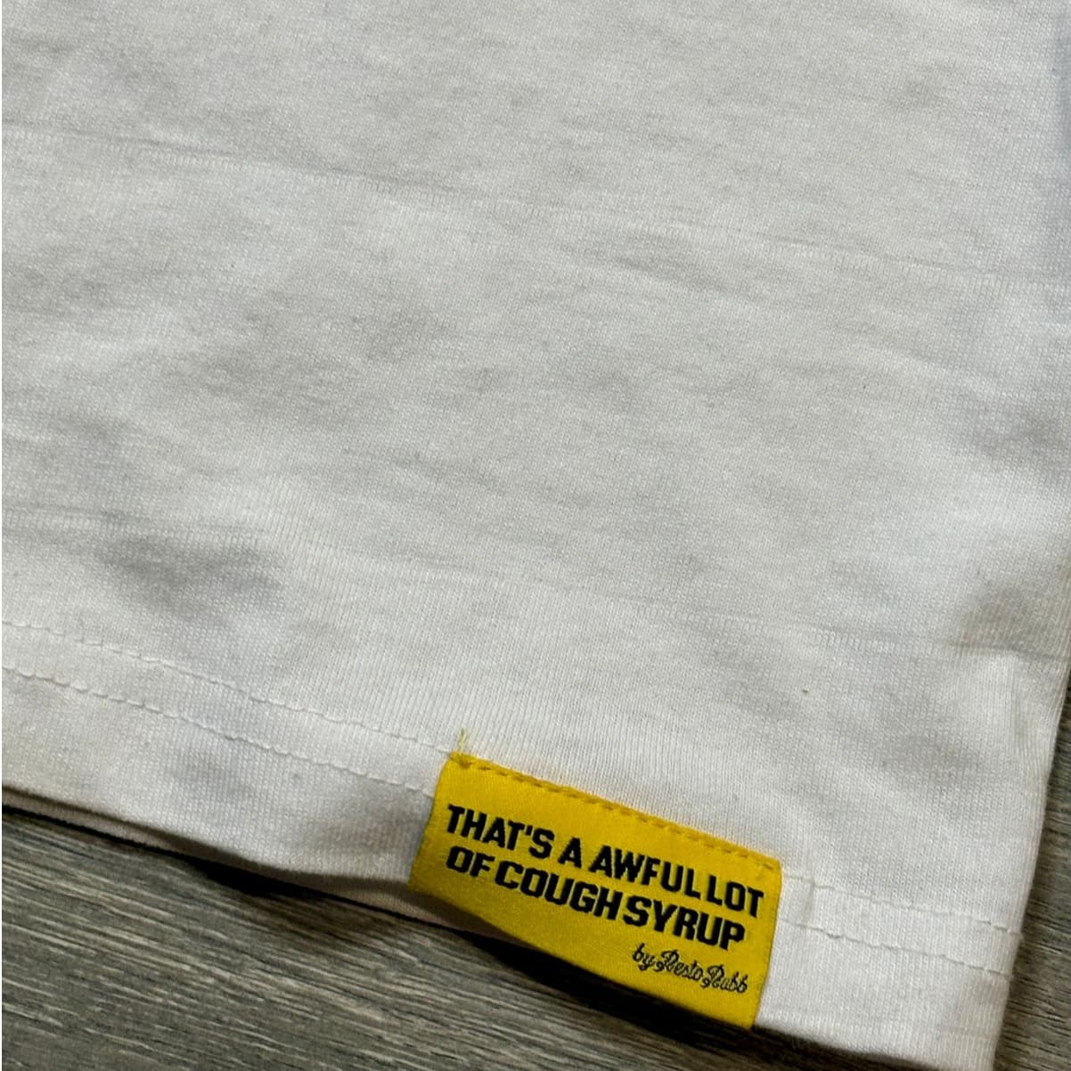 That’s A Awful Lot of Cough Syrup T-Shirt White Large - Thumbnail 3