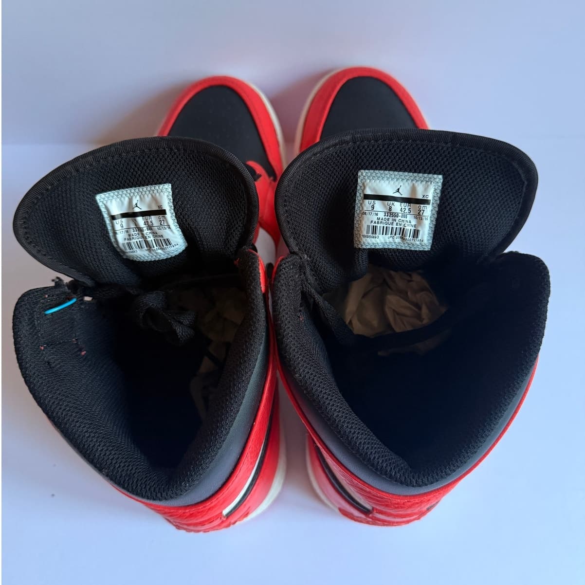 Nike Air Jordan 1 Retro Rare Air Max Orange Black White 332550-026 Men’s Size 9 - Thumbnail 6