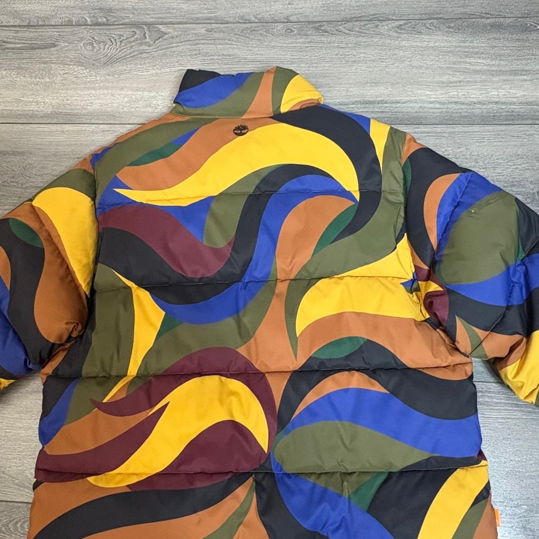 Timberland Multicolor Swirl Puffer – Size M - Thumbnail 3
