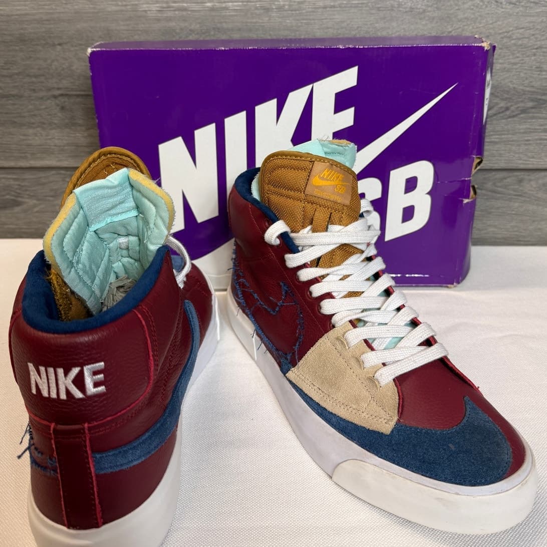 Nike SB Zoom Blazer Mid Edge Team Red Navy Size 11 Brand New DA2189-600 - Thumbnail 2