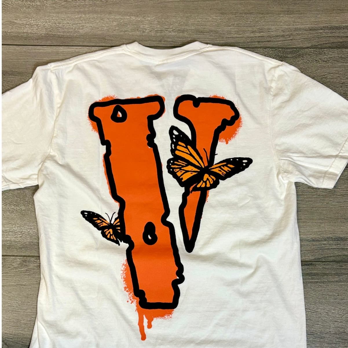 Vlone Legends Never Die Butterfly T-Shirt White Orange V Tee Brand New Authentic - Thumbnail 2