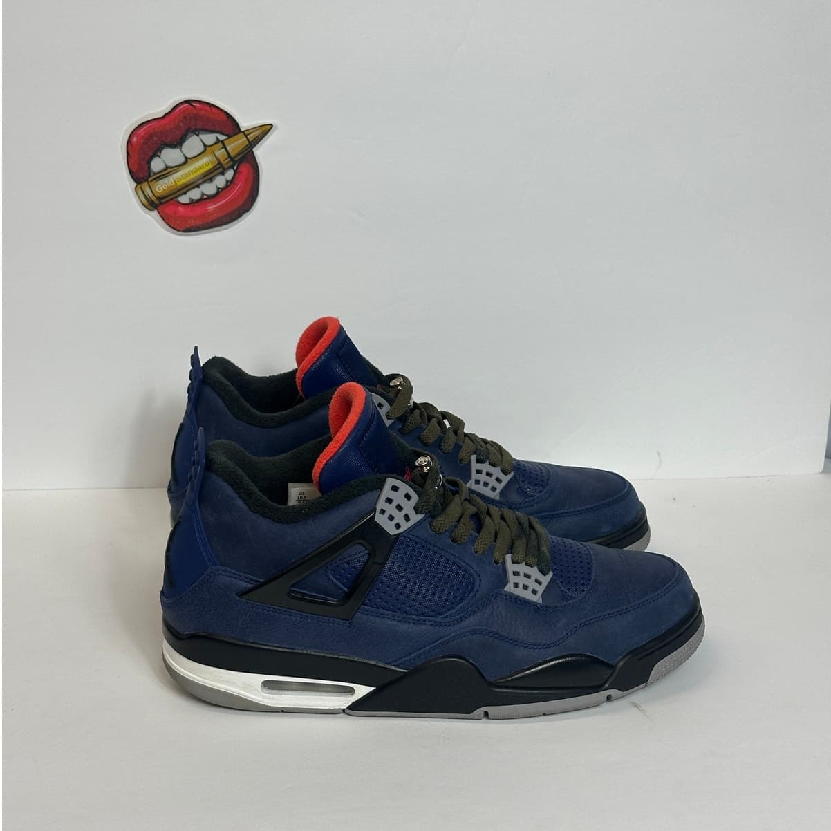 Air Jordan 4 Retro WNTR Loyal Blue Size 10.5 WITH BOX CQ9597-401 - Thumbnail 2
