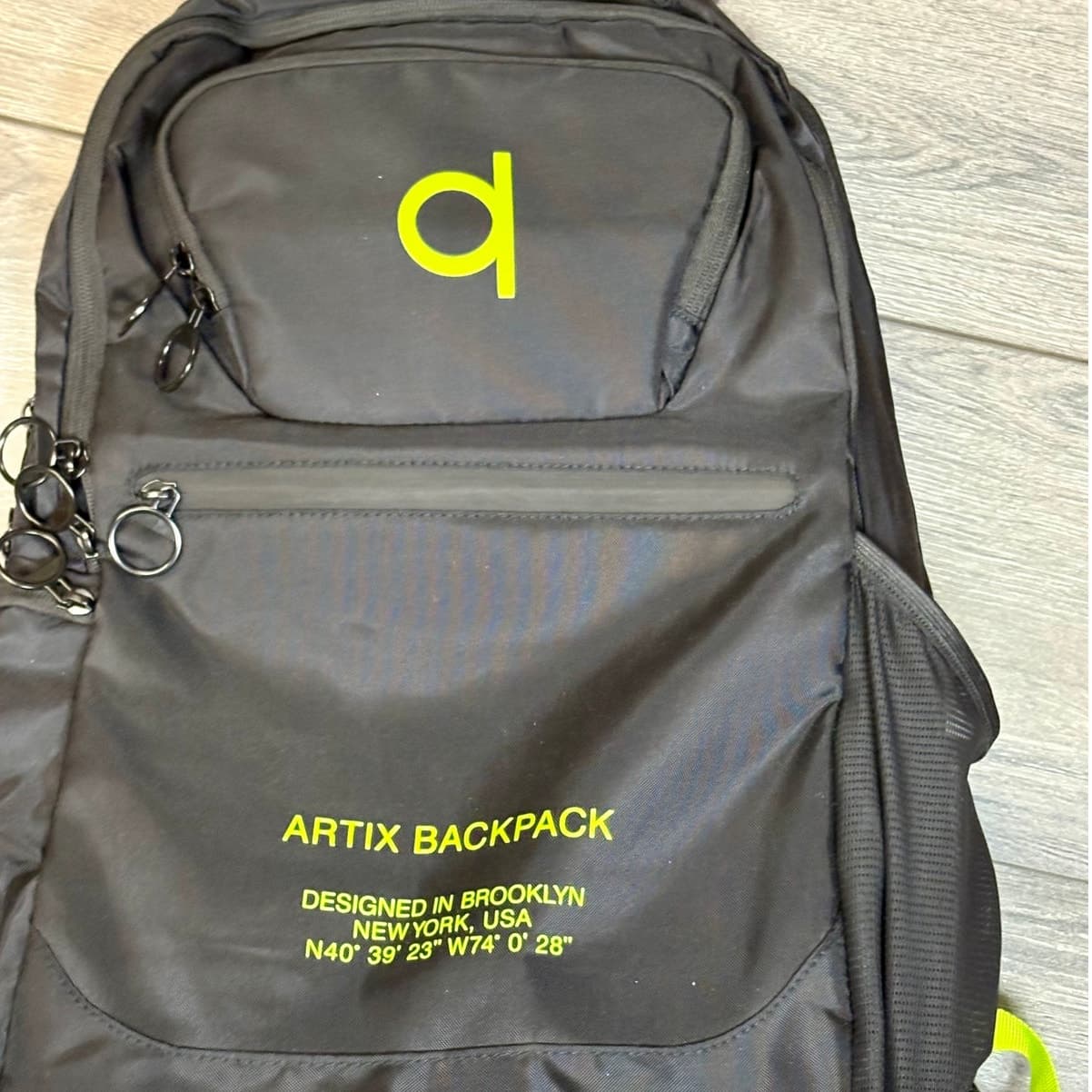 ARTIX Water-Resistant Laptop Backpack DWR Coated Nylon Multi-Storage Black - Thumbnail 2