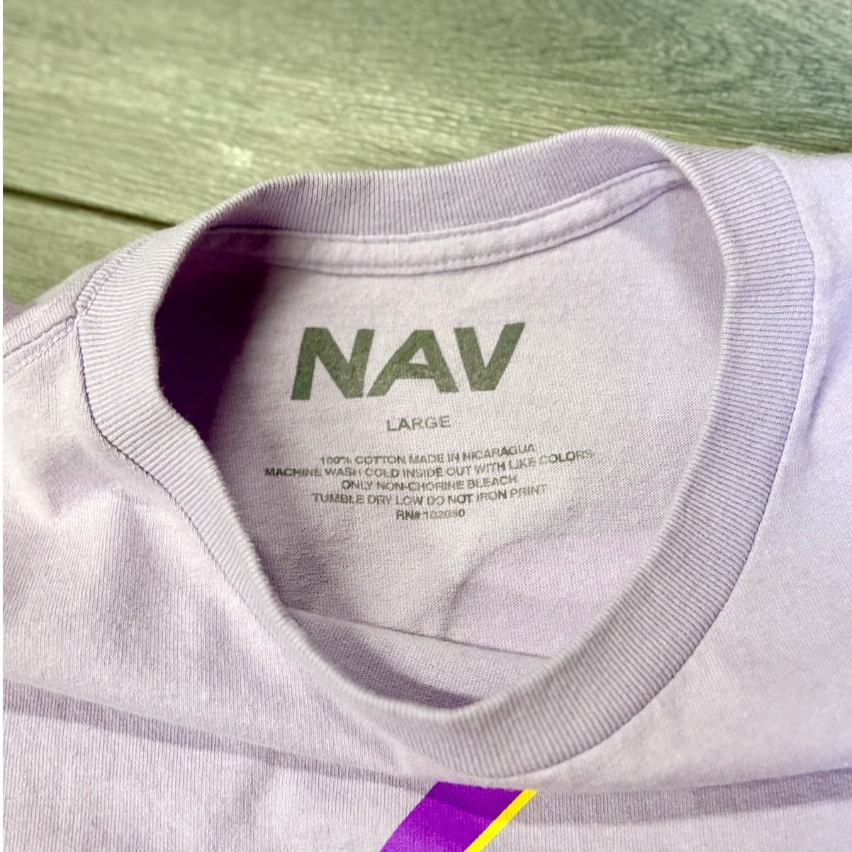 Vlone Good Intentions NAV T Shirt Size Large Lavender Dove Graphic Brand New - Thumbnail 3