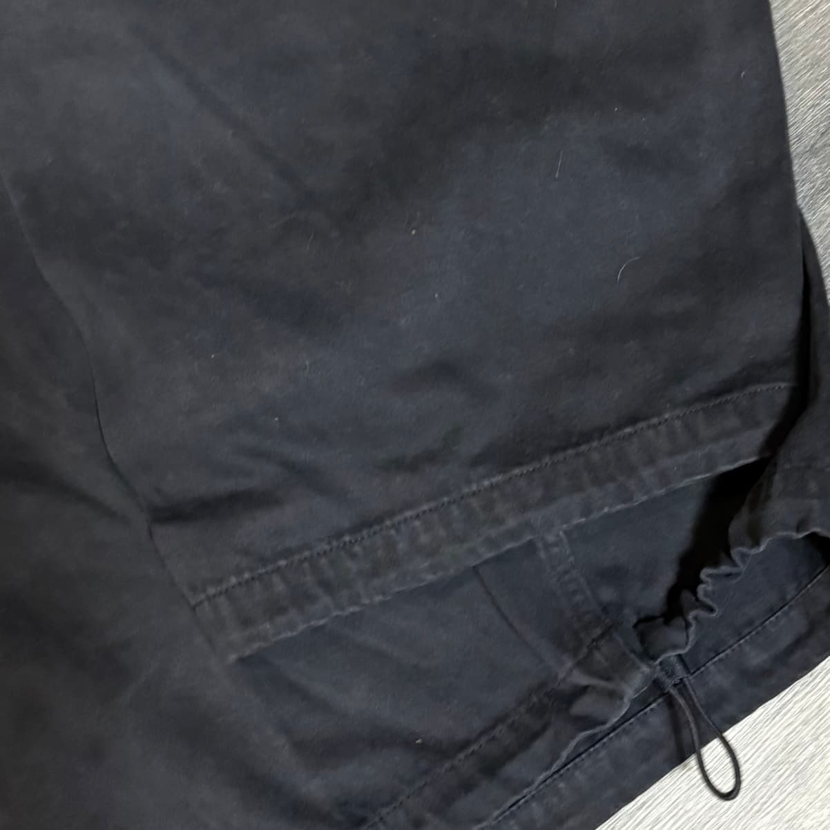 GAP Men’s Black Hooded Pullover Anorak Jacket Size Large Lightweight Streetwear - Thumbnail 2