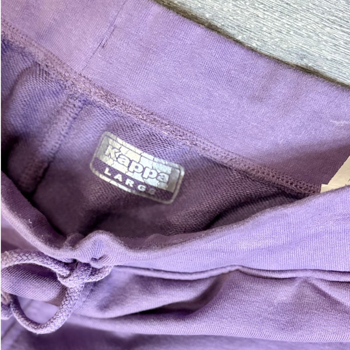 Kappa Logo Jogger Sweatpants Purple Size Large Streetwear Track Pants - Thumbnail 2