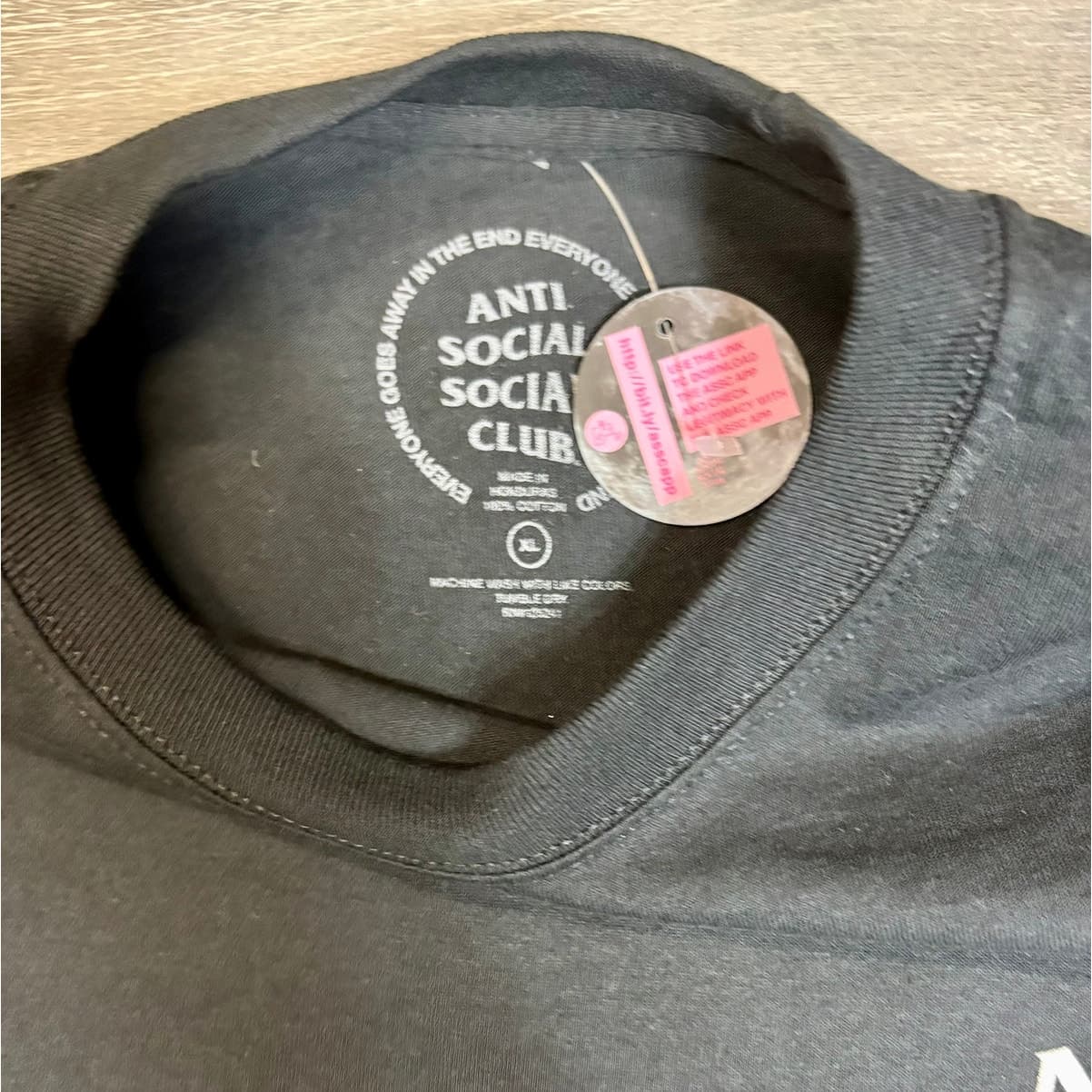 Anti Social Social Club Tiger Flame T-Shirt Black XL Brand New Authentic - Thumbnail 3