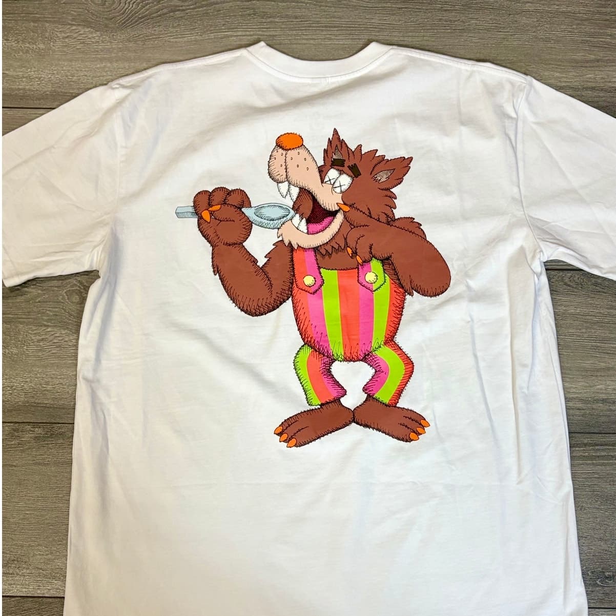 KAWS x General Mills Trix Wolf Brute T Shirt White Mens XL - Thumbnail 3