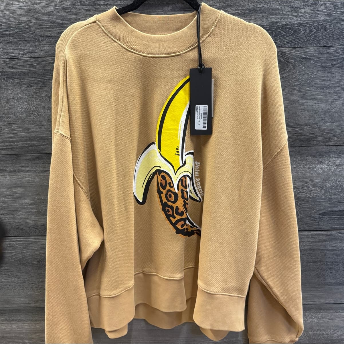 Palm Angels Leopard Banana sweater size M NWT Retail luxury streetwear - Thumbnail 2