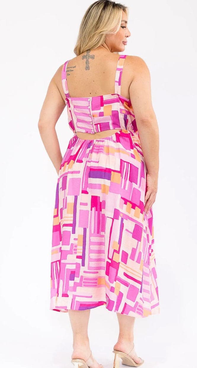 Bubblegum Glow Maxi Dress - 3X - Thumbnail 2