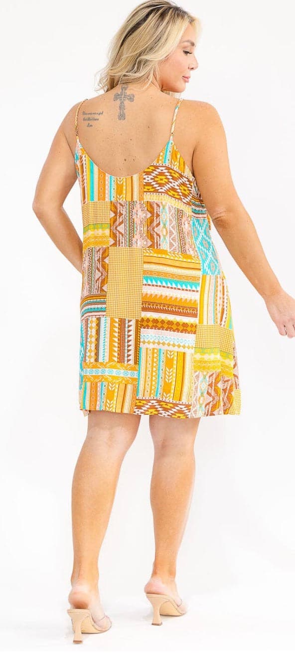 Tropical Daydream Mini Dress - 2X - Thumbnail 2