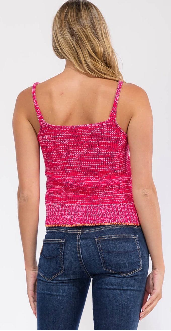 Candy Crush Knit Tank - Small - Thumbnail 2