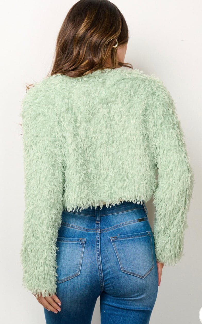 Buy The Paint In The Color Of Your Eyes Cropped Jacket - Small - Thumbnail 2