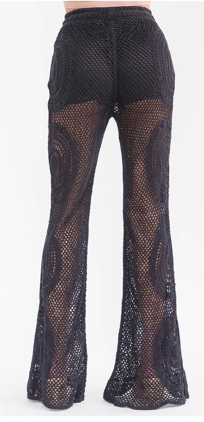 One For The Goth Baddies Crochet Pants - Small - Thumbnail 2